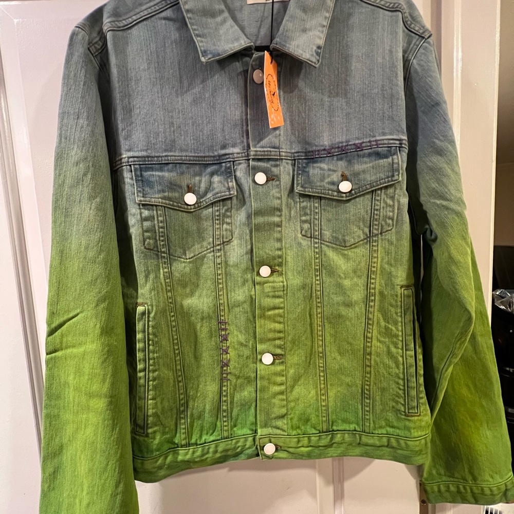 REIGNING FURY GREEN OMBRÉ MEN’S XL JACKET